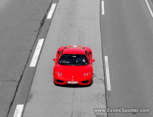 Ferrari 360 Modena spotted in Motoway, Germany