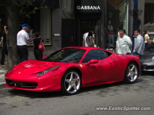 Ferrari 458 Italia spotted in Toronto, Canada