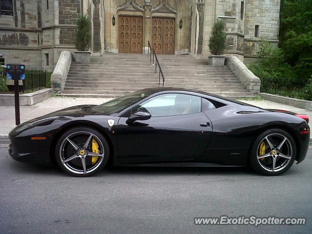 Ferrari 458 Italia spotted in Montreal, Canada