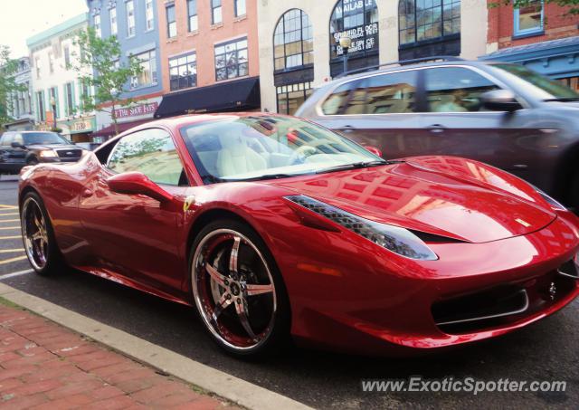 Ferrari 458 Italia spotted in Red Bank, New Jersey