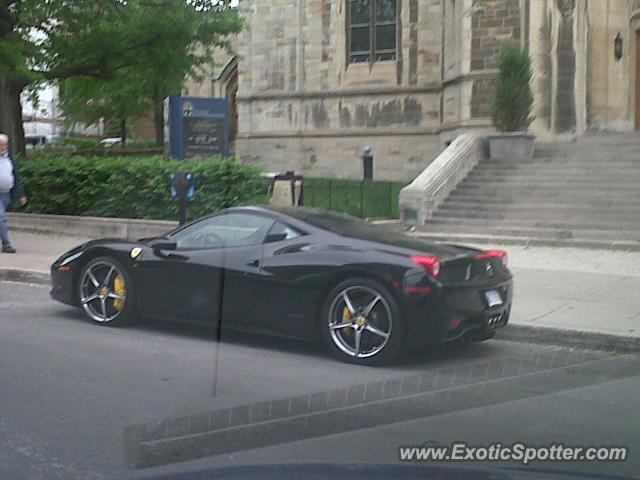 Ferrari 458 Italia spotted in Montreal, Canada