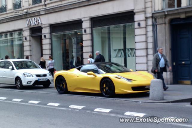 Ferrari 458 Italia spotted in Lyon, France