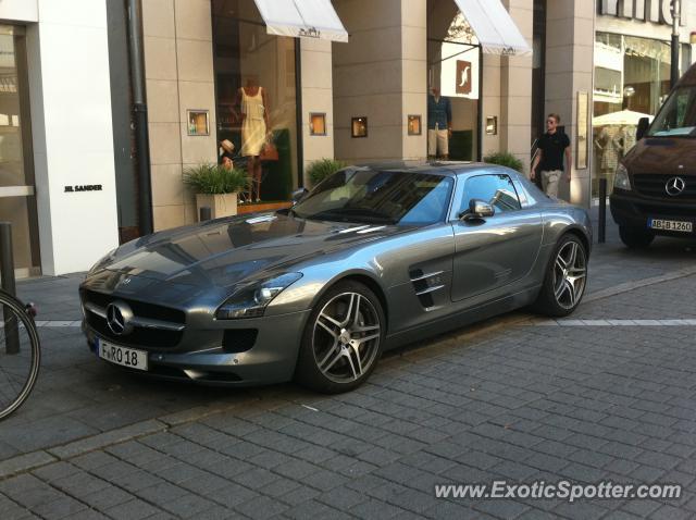 Mercedes SLS AMG spotted in FRANKFURT, Germany