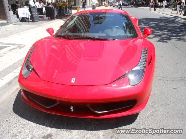 Ferrari 458 Italia spotted in Yorkville, Canada