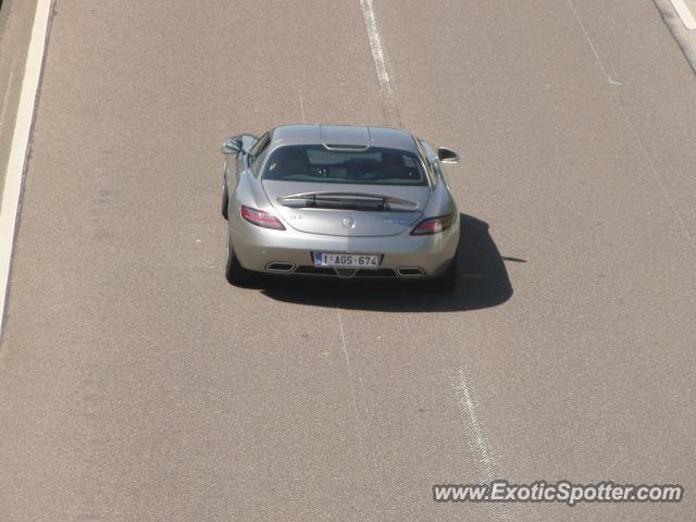 Mercedes SLS AMG spotted in A61, Germany