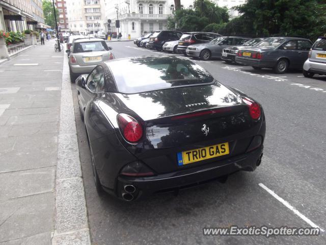 Ferrari California spotted in London, United Kingdom