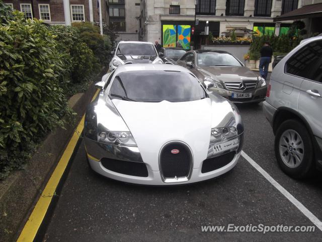 Bugatti Veyron spotted in London, United Kingdom