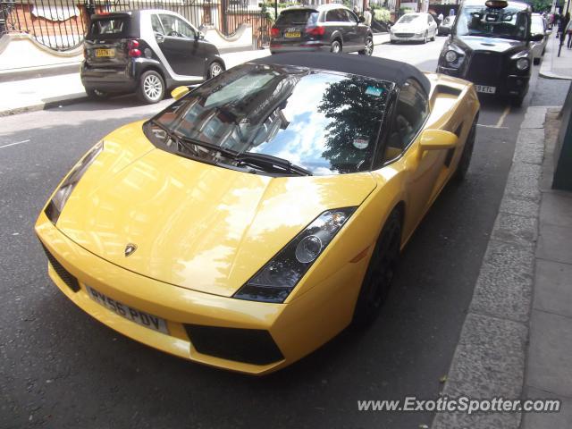 Lamborghini Gallardo spotted in London, United Kingdom