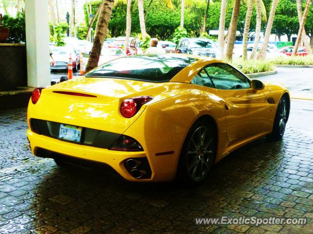 Ferrari California spotted in Miami, Florida