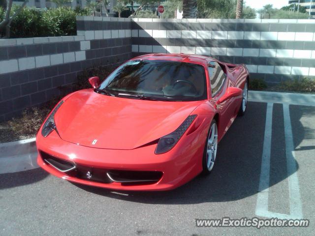 Ferrari 458 Italia spotted in Scottsdale, Arizona