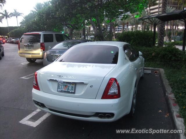 Maserati Quattroporte spotted in Miami, Florida