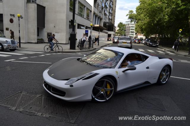 Ferrari 458 Italia spotted in London, United Kingdom