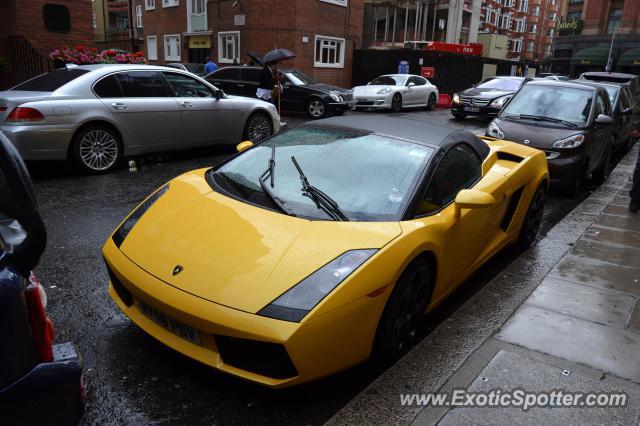 Lamborghini Gallardo spotted in London, United Kingdom