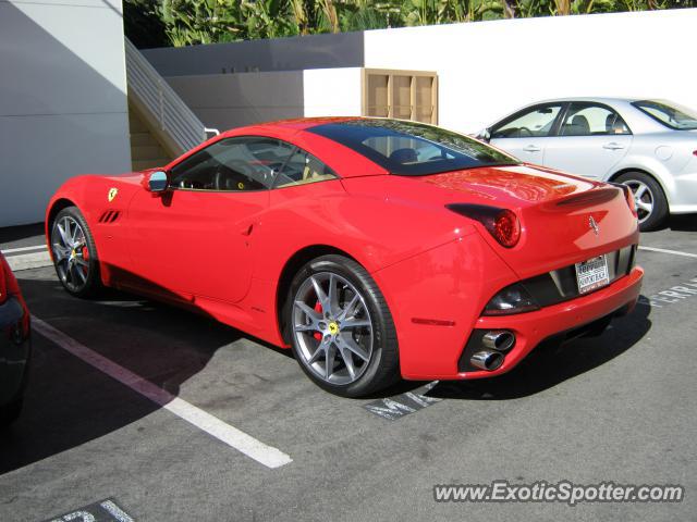 Ferrari California spotted in Newport Beach, California