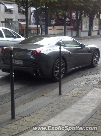 Ferrari California spotted in Paris, France