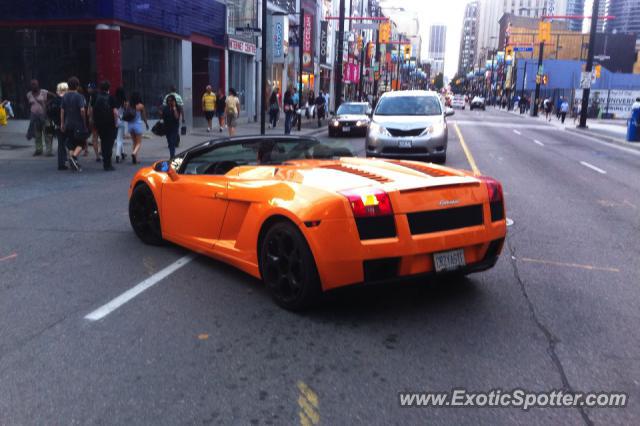 Lamborghini Gallardo spotted in Toronto, Canada