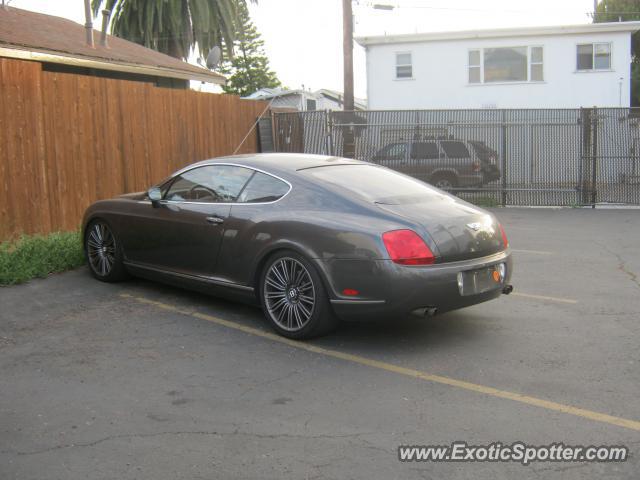 Bentley Continental spotted in La Jolla, California