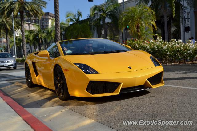 Lamborghini Gallardo spotted in Beverly Hills, California