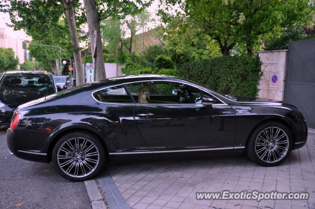 Bentley Continental spotted in Madrid, Spain