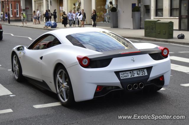 Ferrari 458 Italia spotted in London, United Kingdom