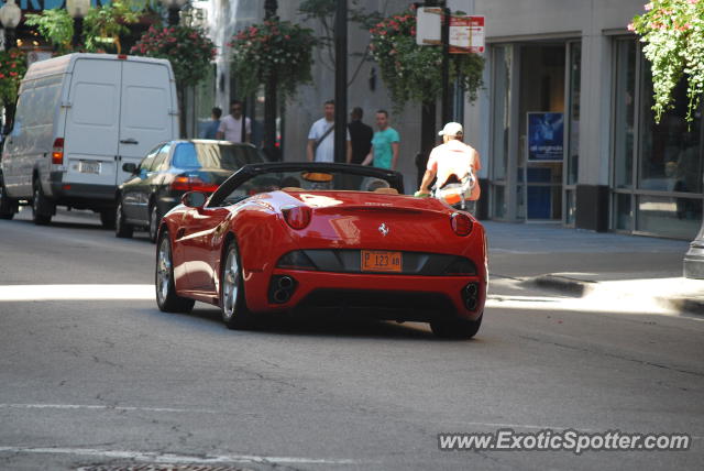 Ferrari California spotted in Chicago, Illinois