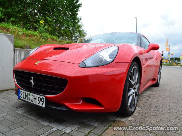 Ferrari California spotted in Simmern, Germany