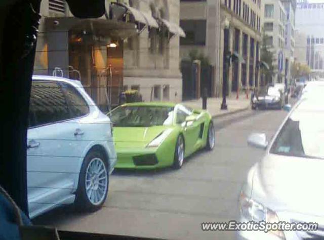 Lamborghini Gallardo spotted in Boston, Massachusetts