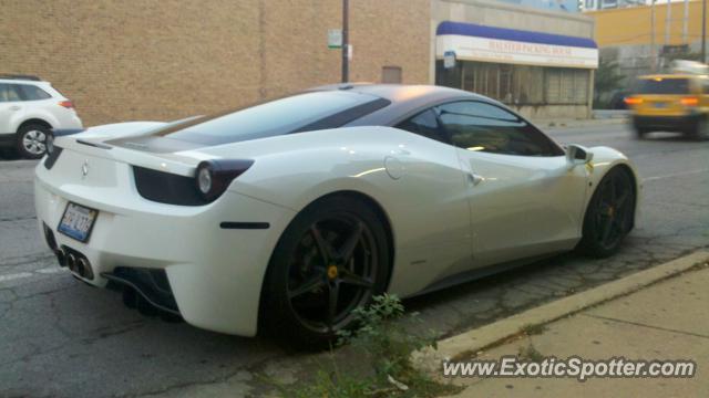 Ferrari 458 Italia spotted in Chicago, Illinois