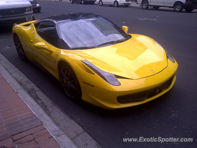 Ferrari 458 Italia spotted in Calgary, Canada