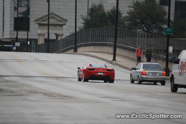 Ferrari 458 Italia spotted in Chicago, Illinois