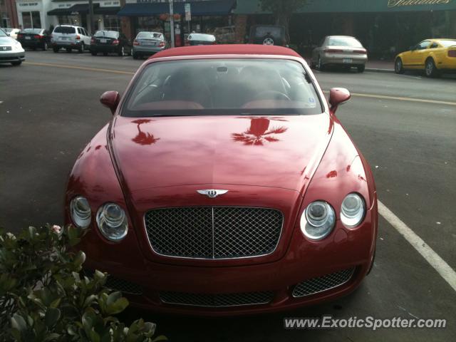 Bentley Continental spotted in La Jolla, California