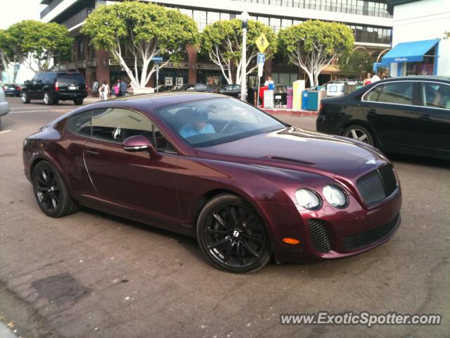 Bentley Continental spotted in La Jolla, California