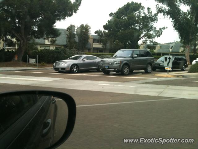 Bentley Continental spotted in La Jolla, California