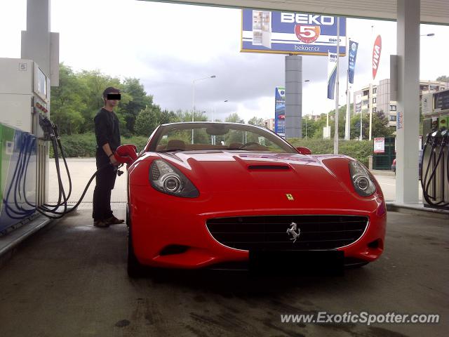 Ferrari California spotted in Prague, Czech Republic