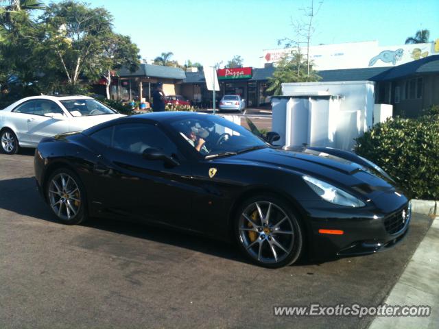 Ferrari California spotted in La Jolla, California