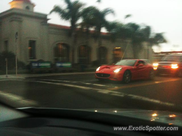 Ferrari California spotted in La Jolla, California