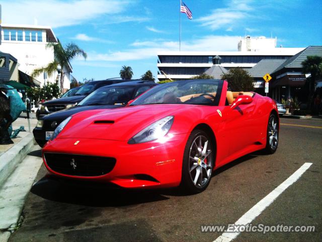 Ferrari California spotted in La Jolla, California