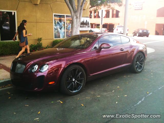 Bentley Continental spotted in La Jolla, California