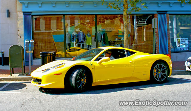 Ferrari 458 Italia spotted in Red Bank, New Jersey