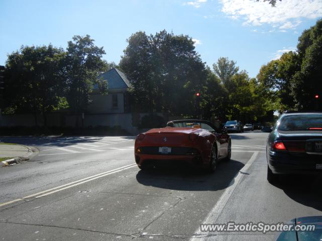 Ferrari California spotted in Lake Forest, Illinois