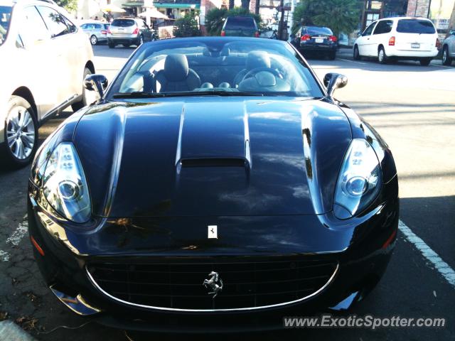 Ferrari California spotted in La Jolla, California