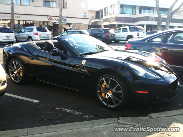 Ferrari California spotted in La Jolla, California