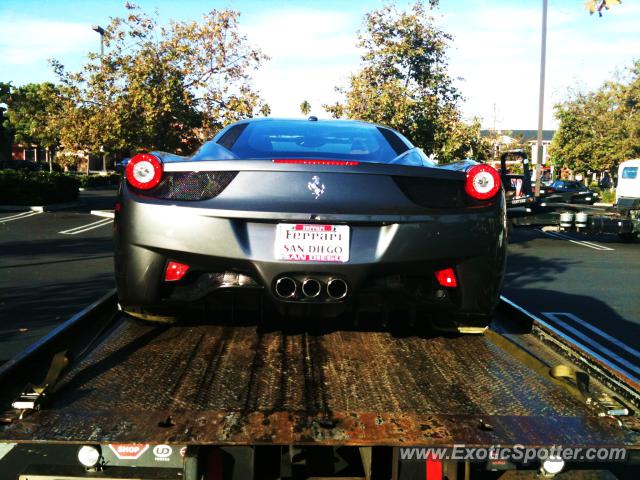 Ferrari 458 Italia spotted in La Jolla, California