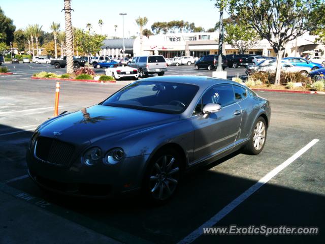 Bentley Continental spotted in La Jolla, California