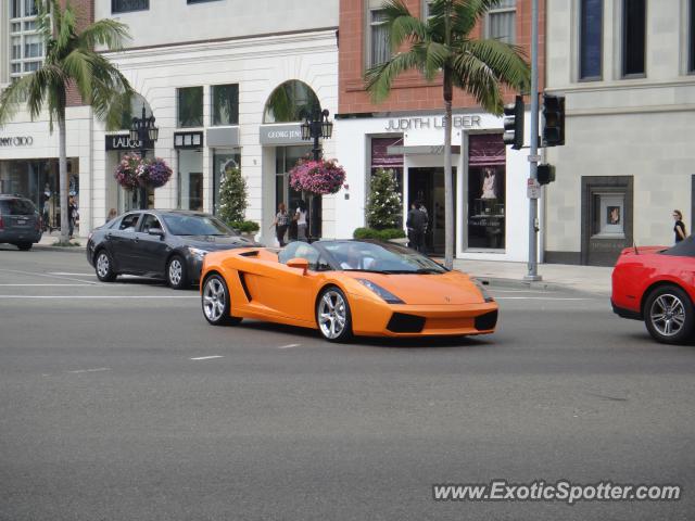 Lamborghini Gallardo spotted in Beverly Hills, California