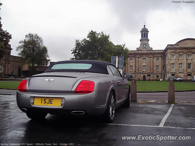 Bentley Continental spotted in York, United Kingdom