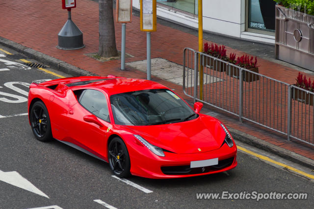 Ferrari 458 Italia spotted in Hong Kong, China