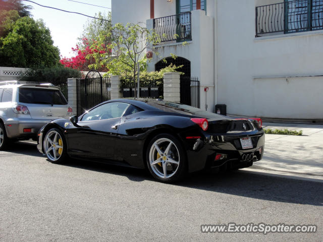 Ferrari 458 Italia spotted in Burbank, California