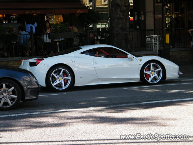 Ferrari 458 Italia spotted in London, United Kingdom