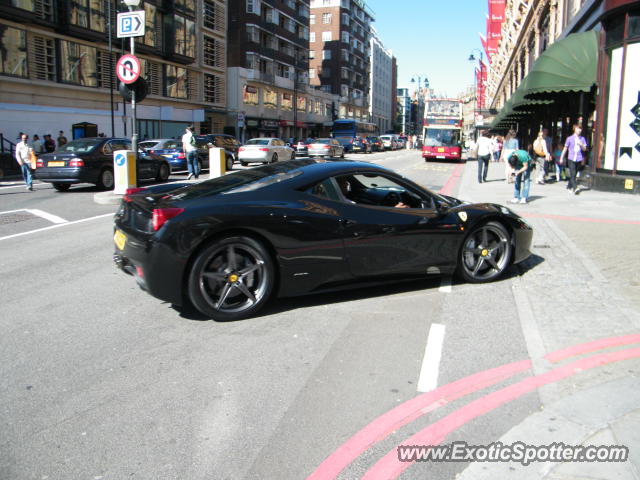 Ferrari 458 Italia spotted in London, United Kingdom